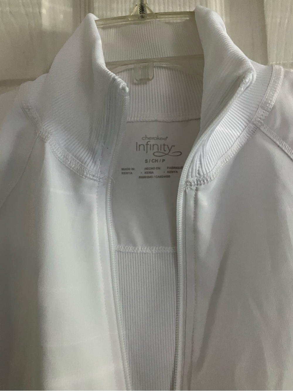 Infinity White Women's Zip-Front Jacket Size Small